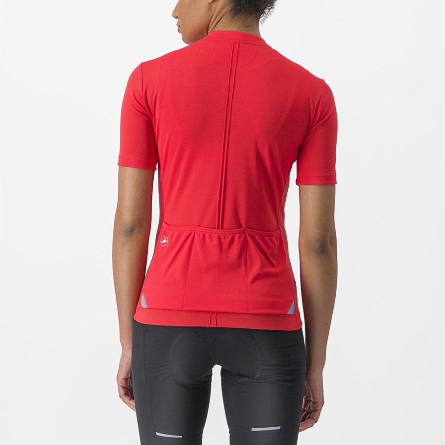 Castelli ANIMA 4 Women Jersey Red | KXB-512093