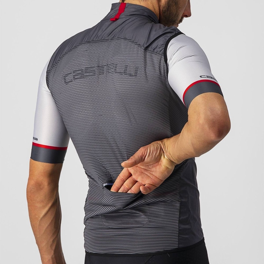 Castelli ARIA Men Vest Dark Grey | LIX-254713