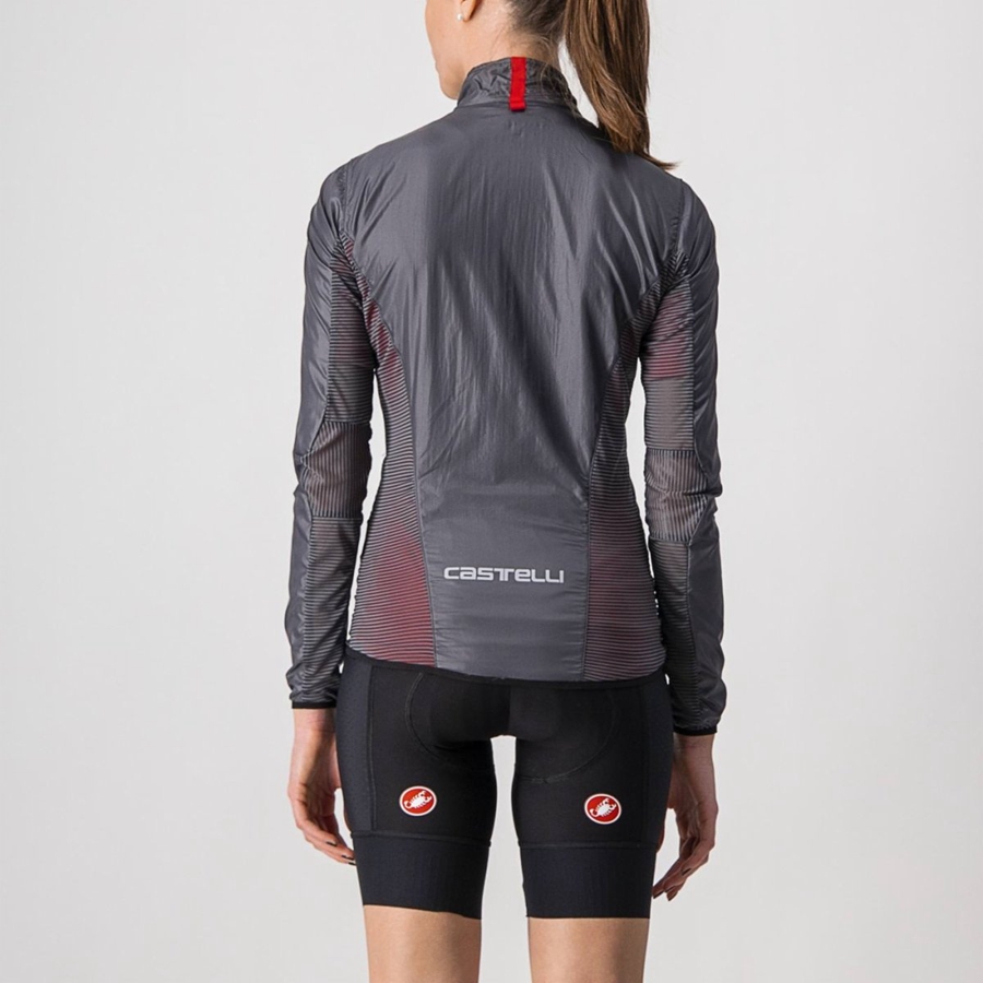 Castelli ARIA SHELL W Women Protection Dark Grey | AUD-394017