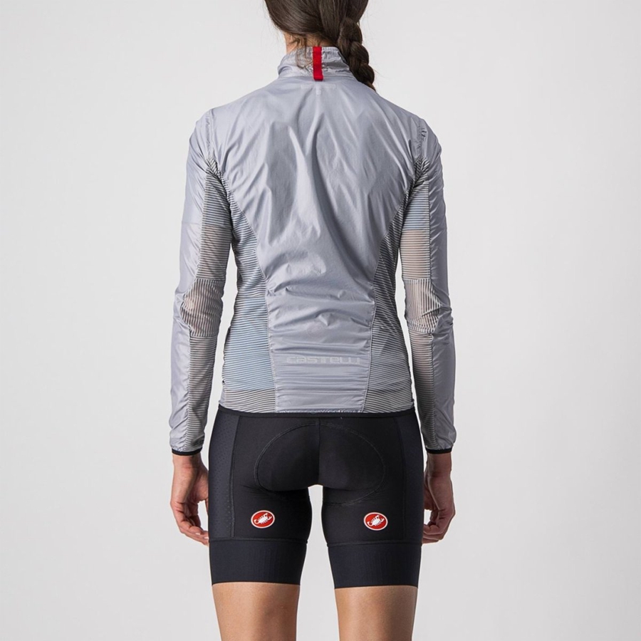 Castelli ARIA SHELL W Women Protection Silver Grey | MTS-314590