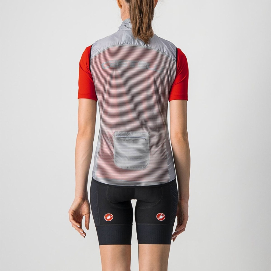 Castelli ARIA W Women Vest Silver Grey | SAO-643950