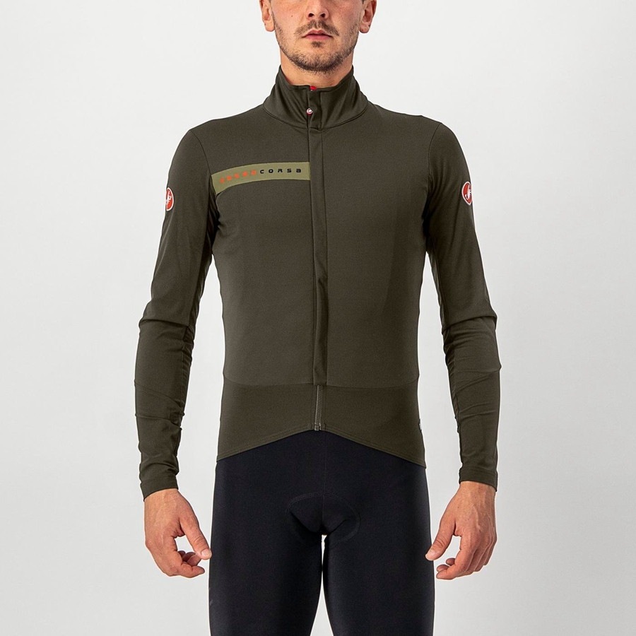 Castelli BETA RoS Men Jackets Green / Green | RGY-965184