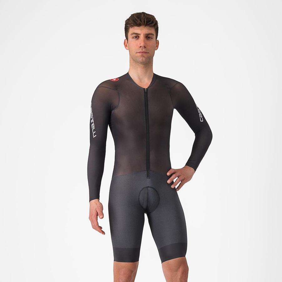 Castelli BODY PAINT 4.X Men Speedsuits Black | HBM-320179