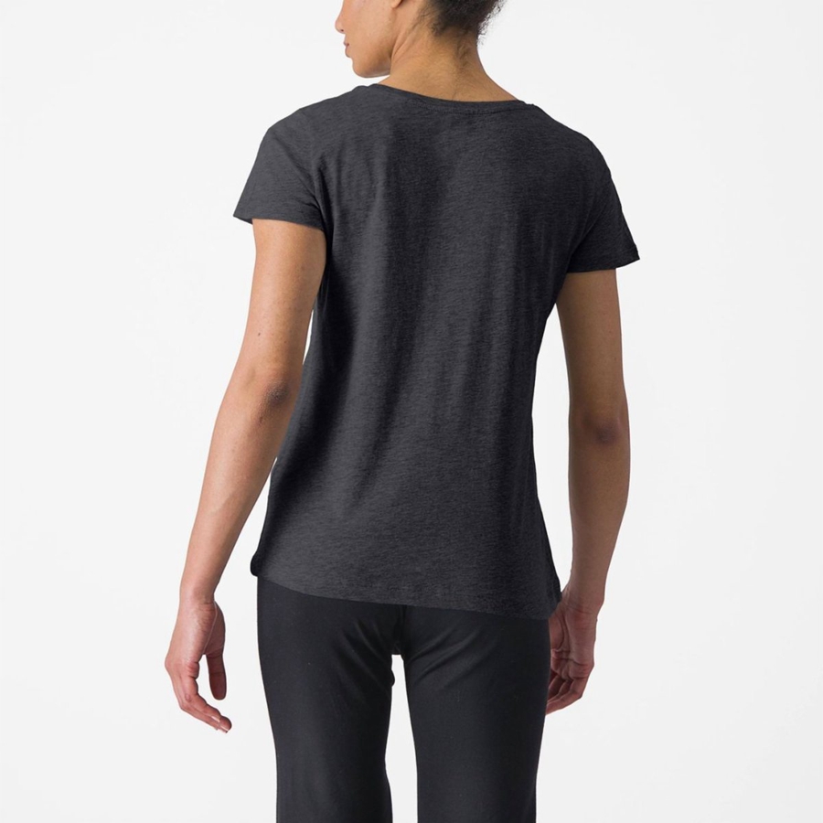 Castelli CASTELLI CLASSICO W TEE Women Casual Black | QGW-157236