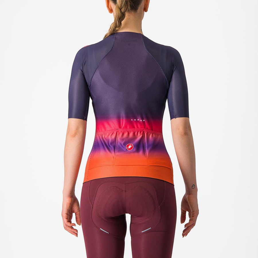 Castelli CLIMBER'S 4.0 W Women Jersey Pink / Orange | AKL-870643