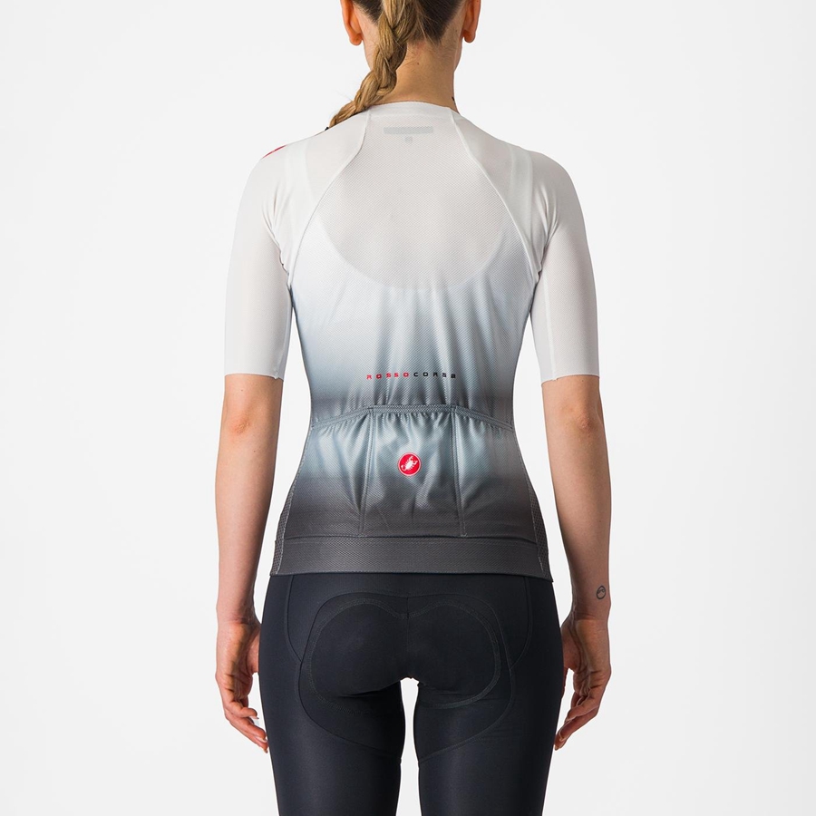 Castelli CLIMBER'S 4.0 W Women Jersey White / Dark Grey | SLU-026783