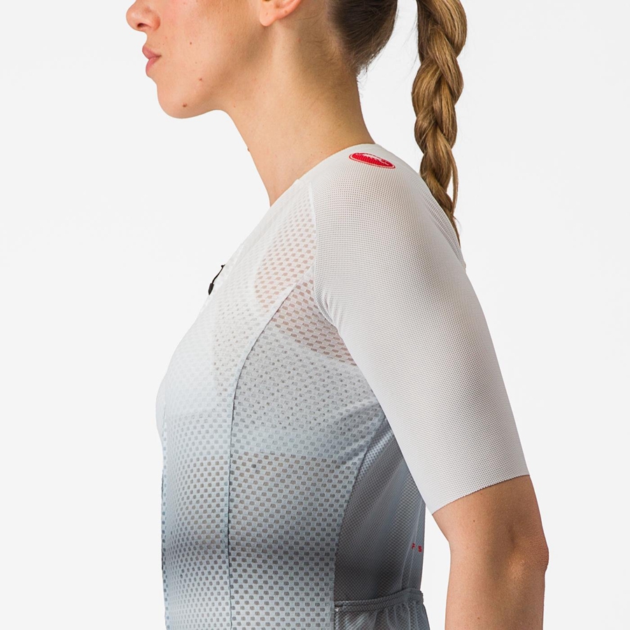 Castelli CLIMBER'S 4.0 W Women Jersey White / Dark Grey | SLU-026783