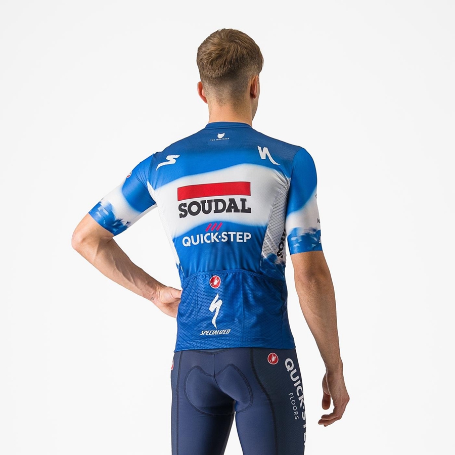 Castelli COMPETIZIONE 3 Men Jersey Blue / White | KNI-154293