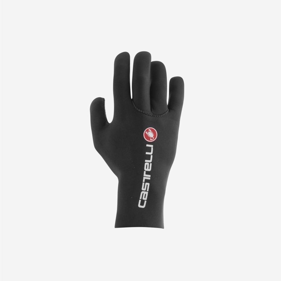 Castelli DILUVIO C Men Gloves Black | DJN-742836