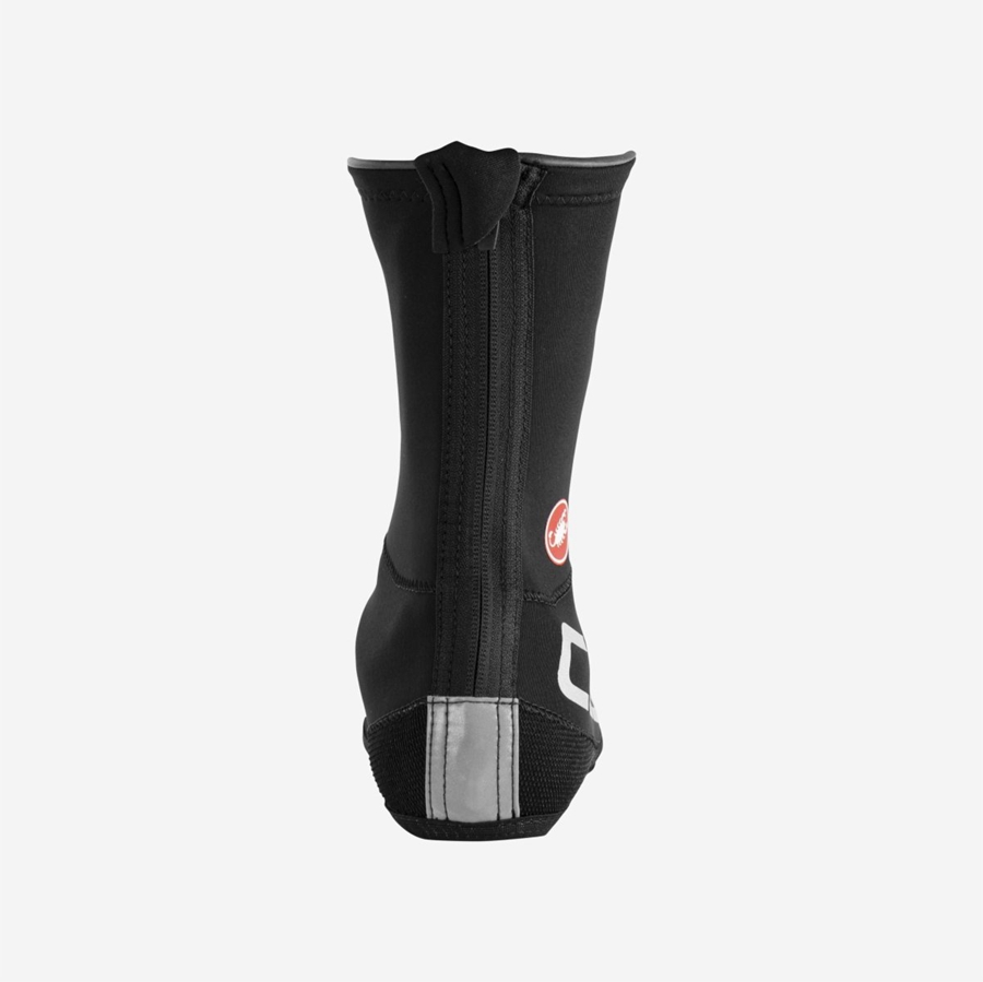 Castelli DILUVIO UL Men Shoecovers Black / Silver | API-592081