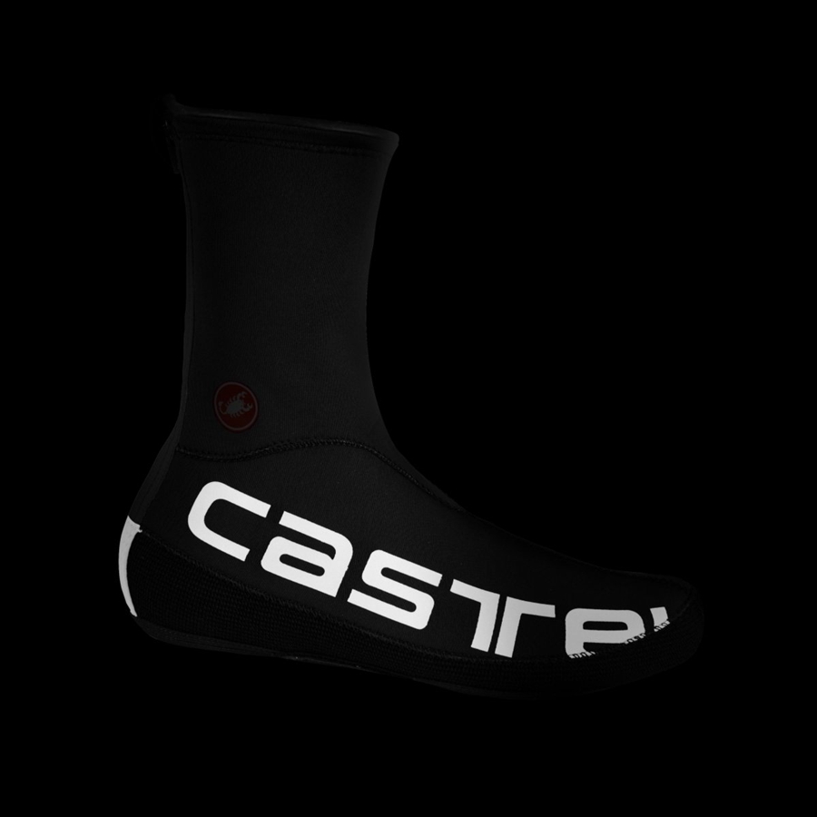 Castelli DILUVIO UL Men Shoecovers Black / Silver | API-592081