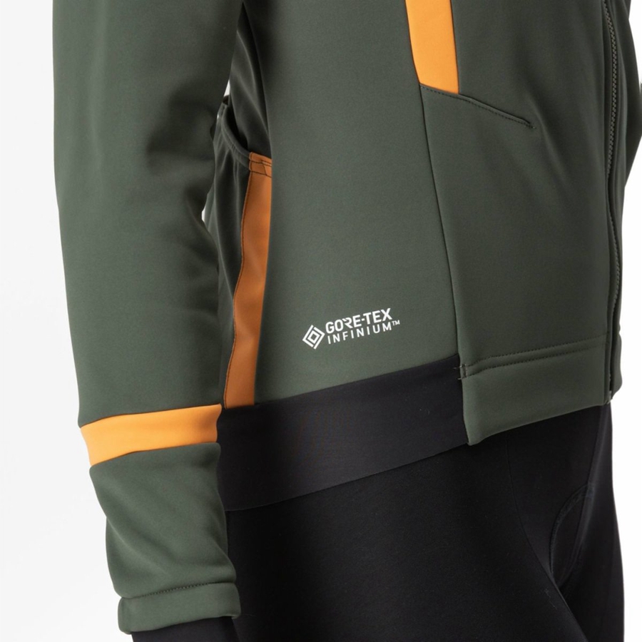 Castelli DINAMICA 2 Women Jackets Green | JZX-692308