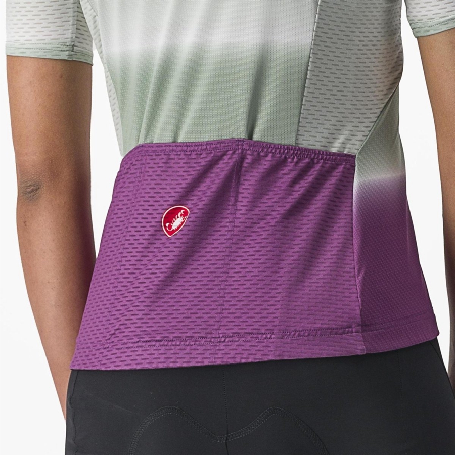 Castelli DOLCE Women Jersey Purple White | JRY-950342