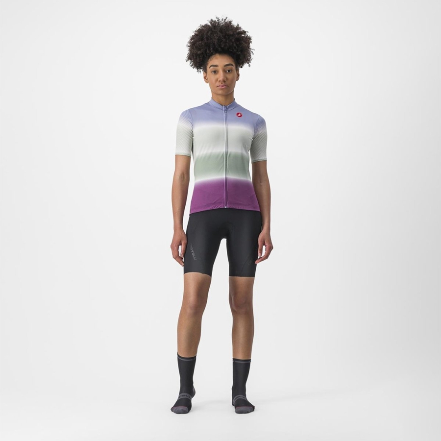 Castelli DOLCE Women Jersey Purple White | JRY-950342