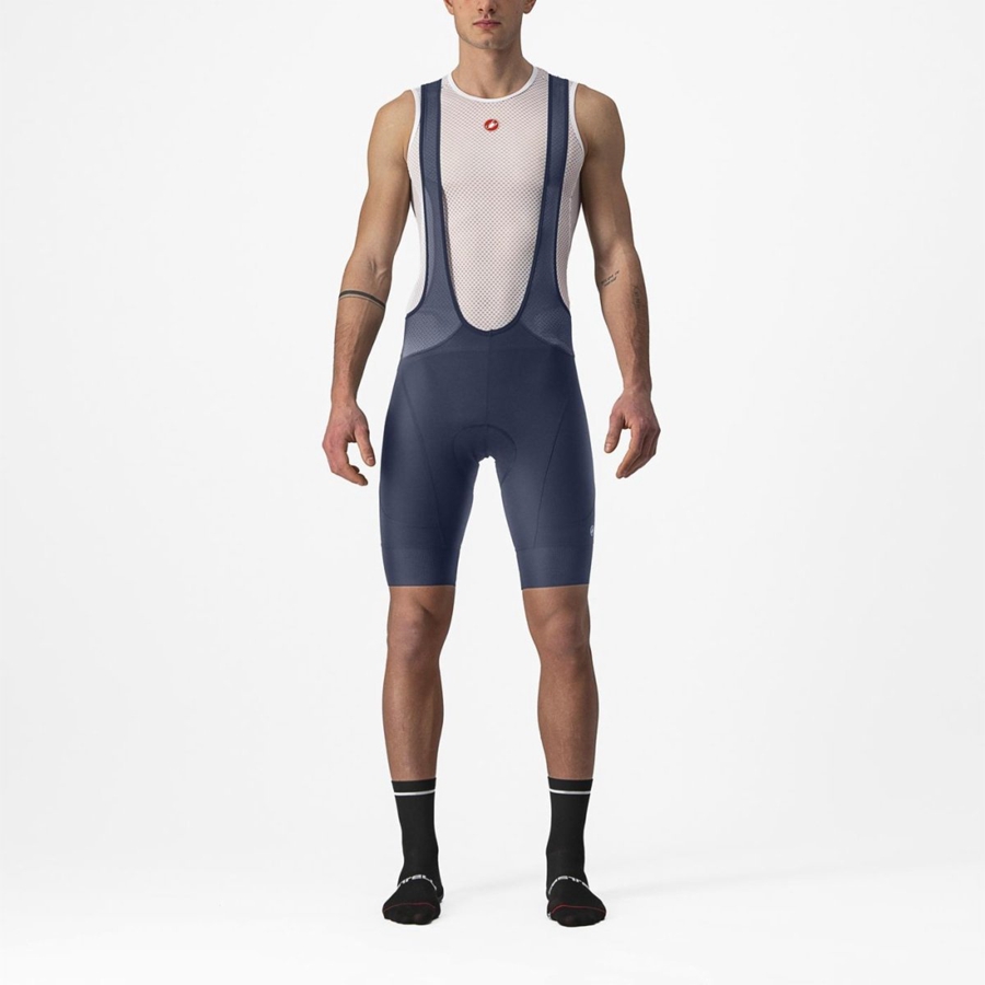 Castelli ENDURANCE 3 Men Bib Shorts Blue | MTI-795106