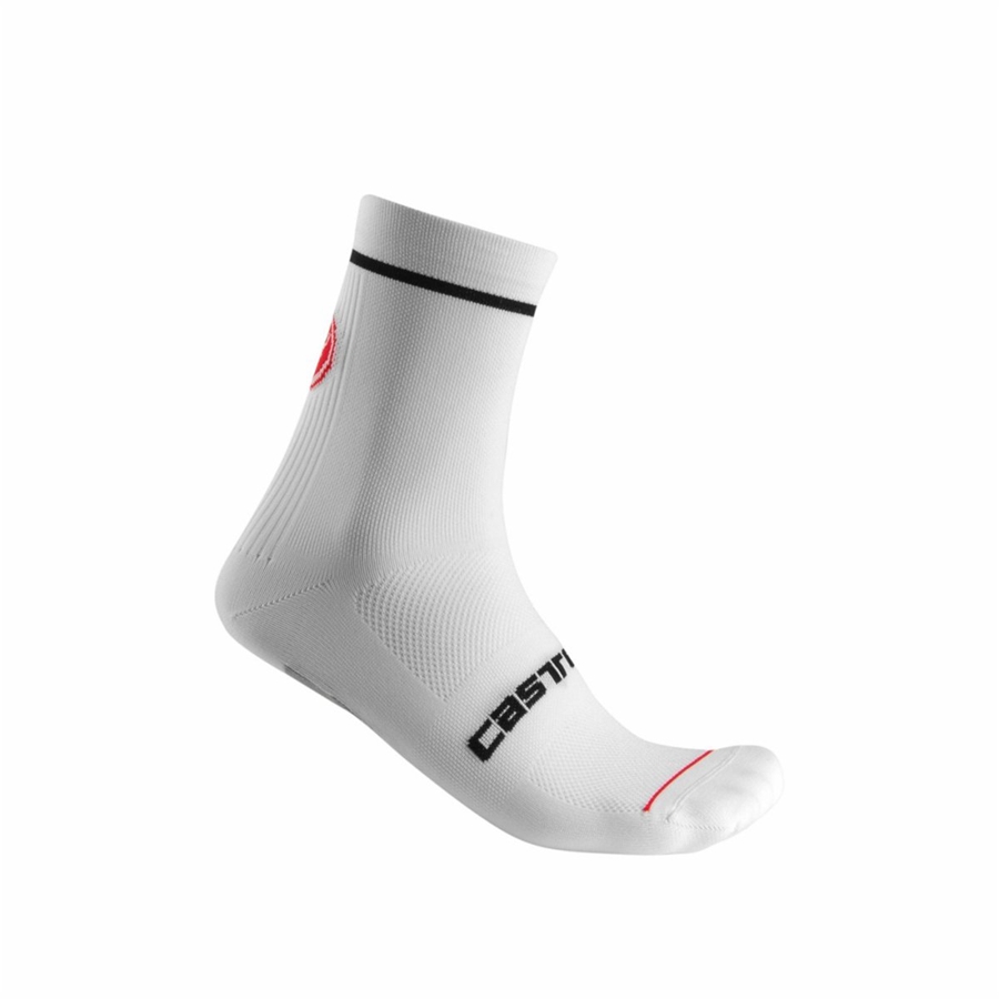 Castelli ENTRATA 13 Men Socks White | WDO-319062