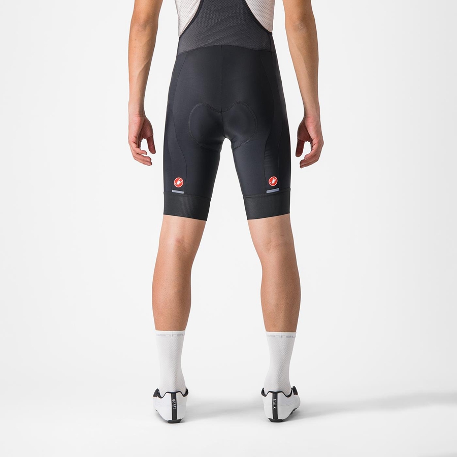 Castelli ENTRATA 2 Men Bib Shorts Black | WNJ-952178