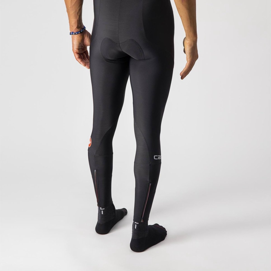 Castelli ENTRATA Men Leggings Black | DKA-508172