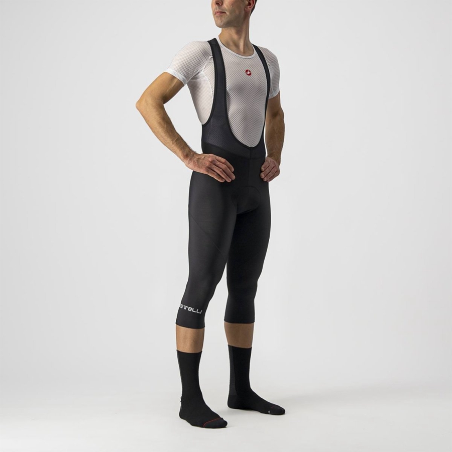 Castelli ENTRATA THERMAL BIB KNICKER Men Leggings Black | YPN-384165