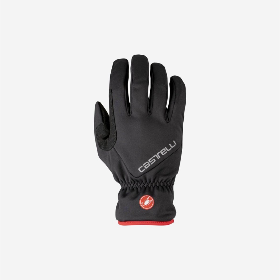 Castelli ENTRATA THERMAL Men Gloves Black | DGE-045938