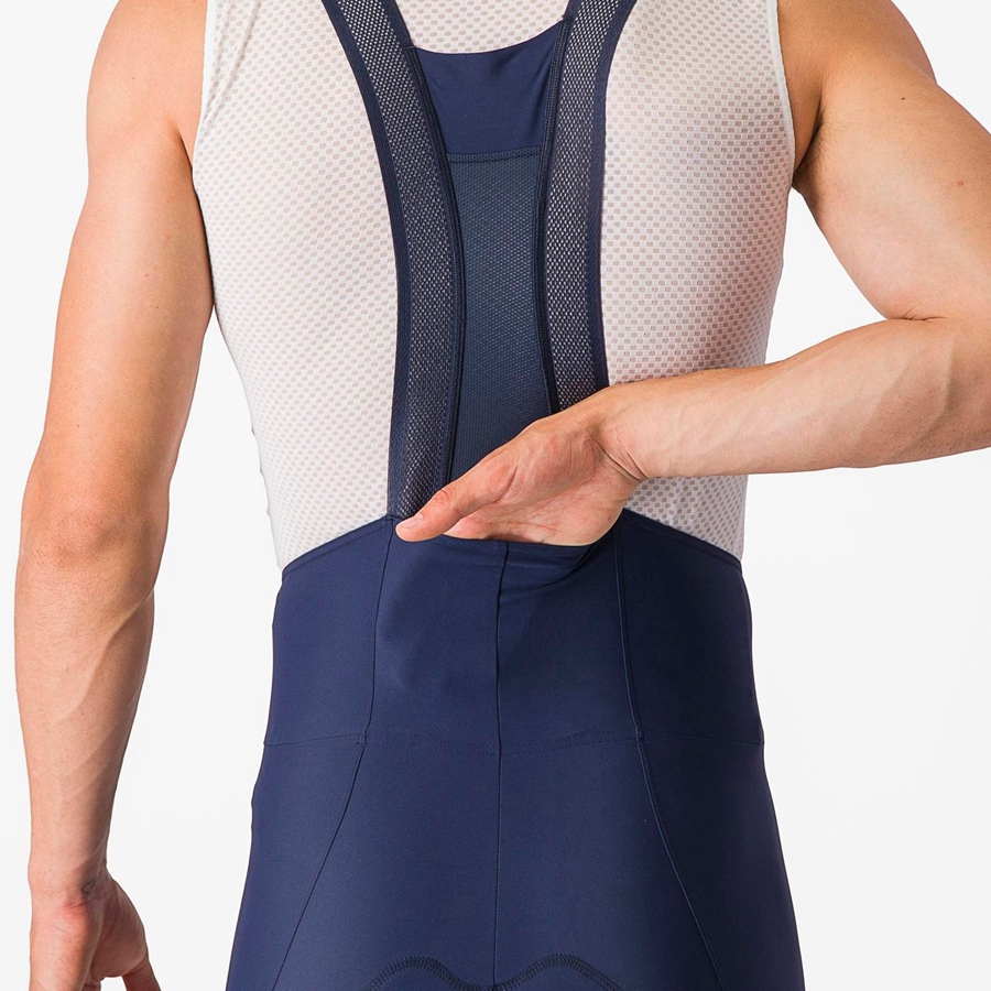 Castelli ESPRESSO Men Bib Shorts Blue | MUT-083971