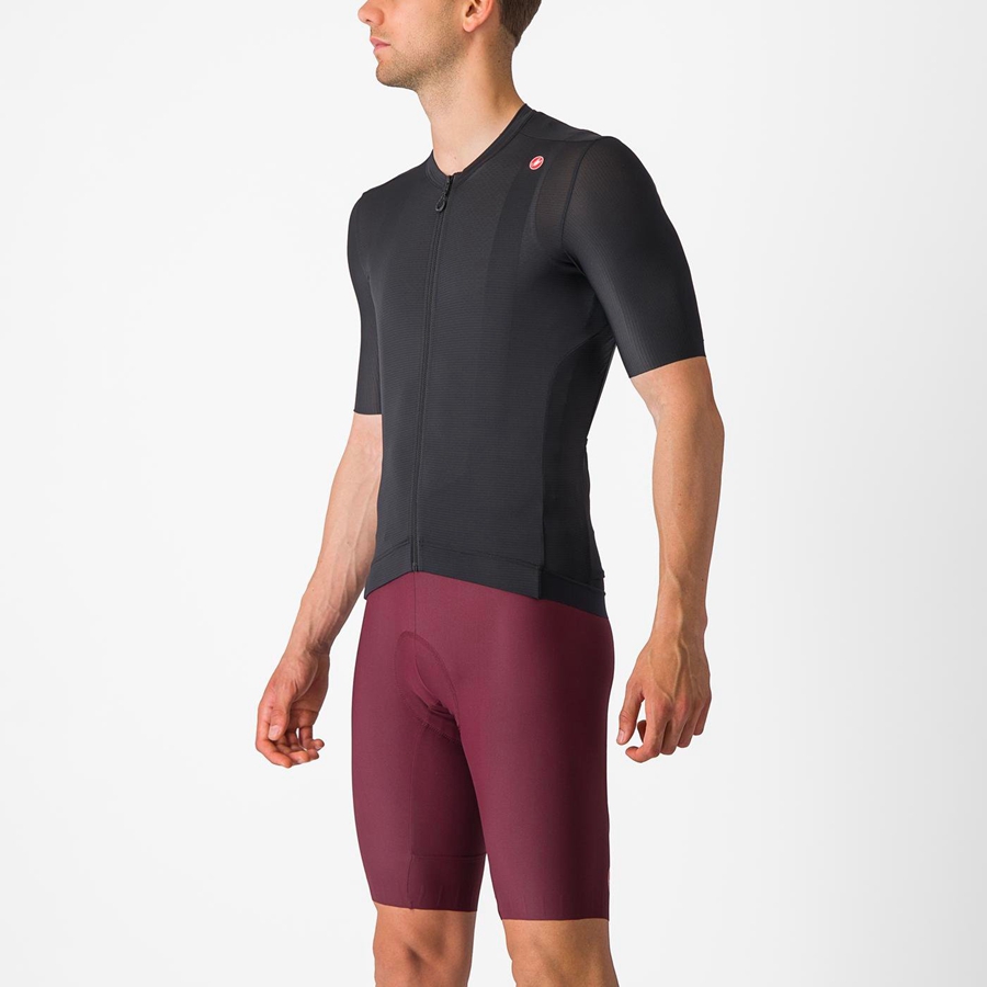 Castelli ESPRESSO Men Jersey Black / Dark Grey | IHO-426085