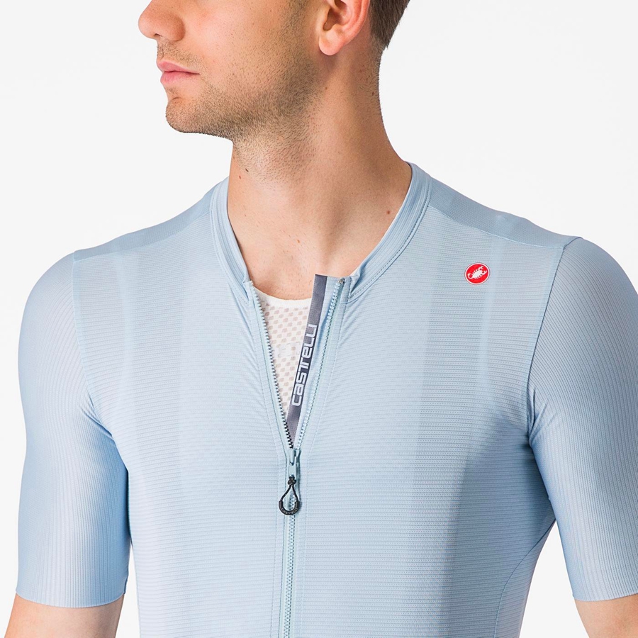 Castelli ESPRESSO Men Jersey Blue / Blue | UCD-493258