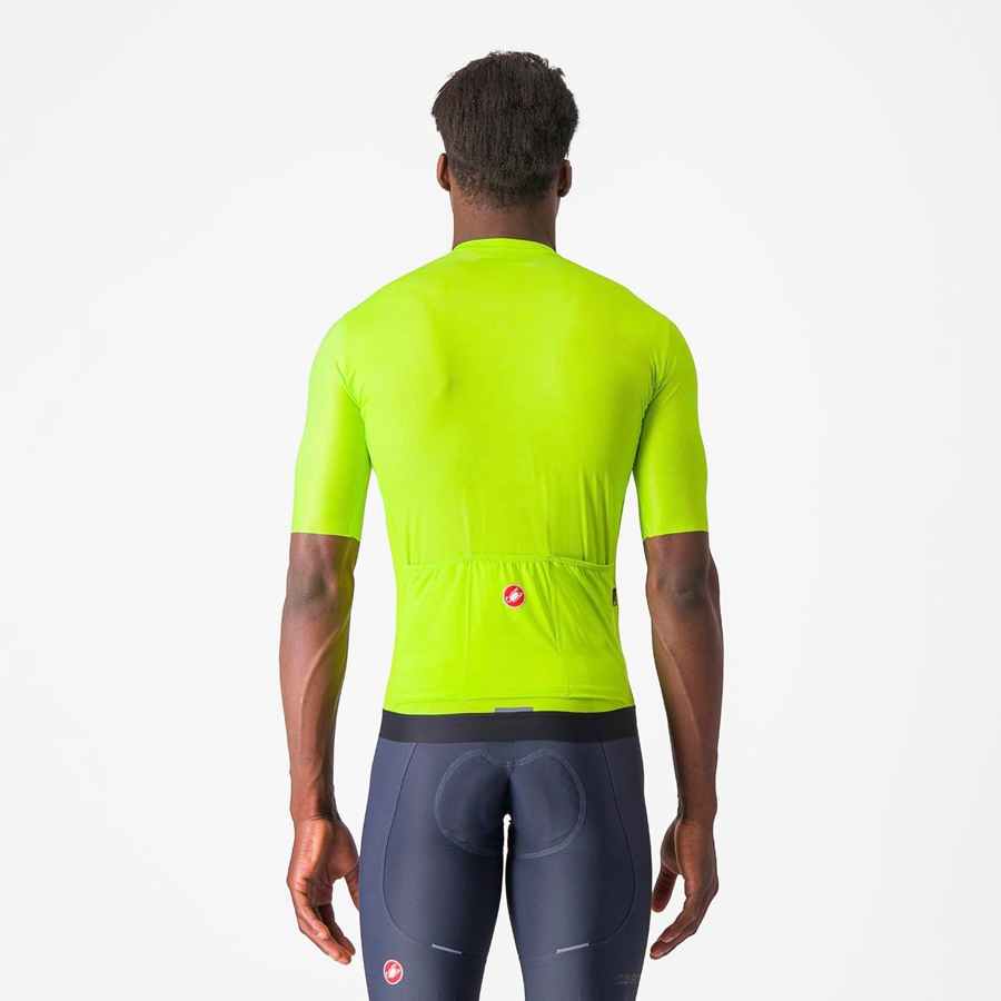 Castelli ESPRESSO Men Jersey Light Green / Deep Green | IBK-682315