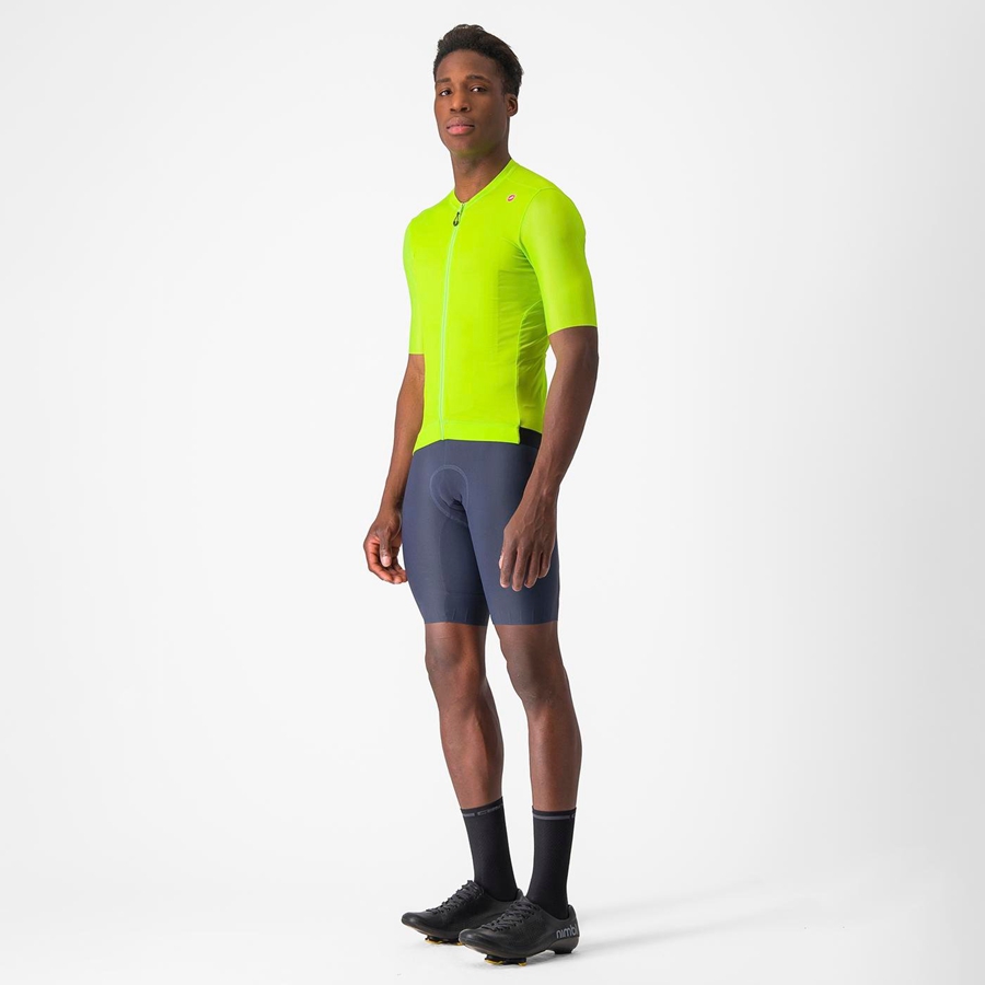 Castelli ESPRESSO Men Jersey Light Green / Deep Green | IBK-682315