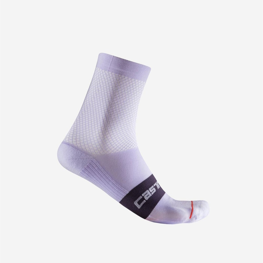 Castelli ESPRESSO W 12 Women Socks Purple | BWP-275490