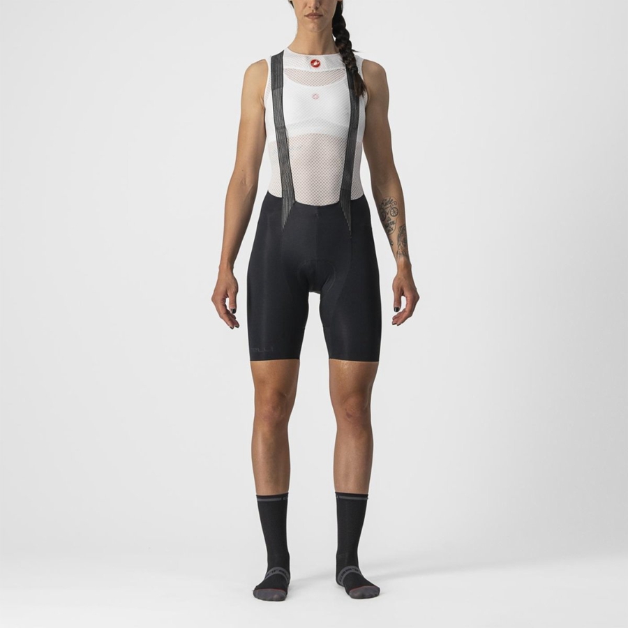 Castelli FREE AERO RC W Women Bib Shorts Black | UVL-641250