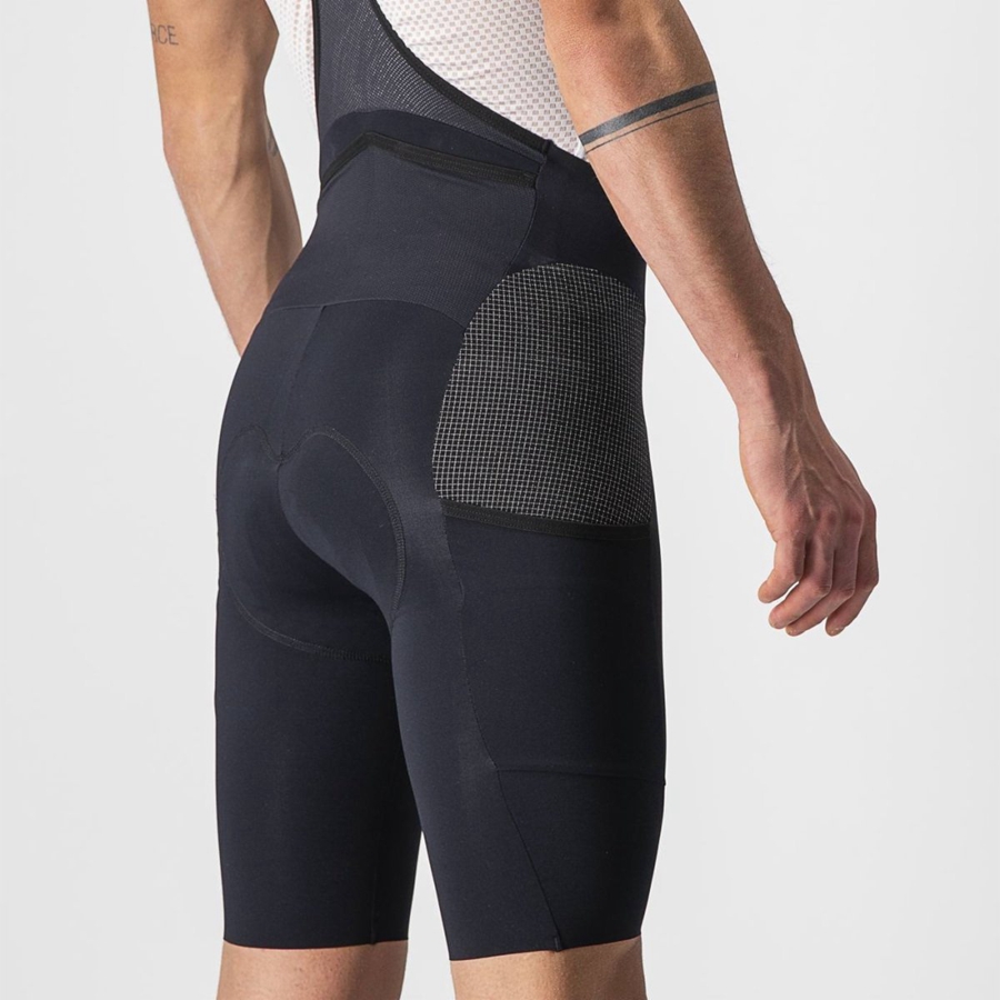 Castelli FREE UNLIMITED Men Bib Shorts Black | CLU-284350