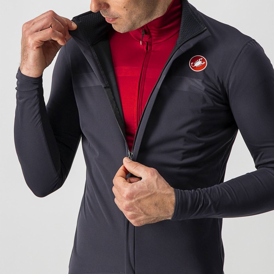 Castelli GOCCIA Men Protection Dark Grey | UIS-061974