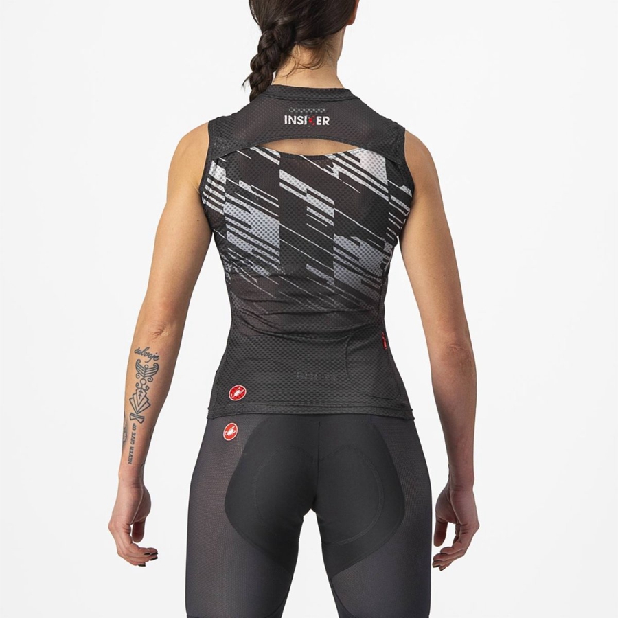 Castelli INSIDER W SLEEVELESS Women Jersey Black | EGX-195670