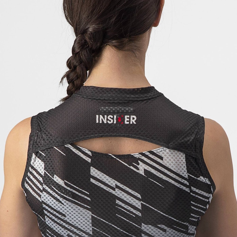 Castelli INSIDER W SLEEVELESS Women Jersey Black | EGX-195670