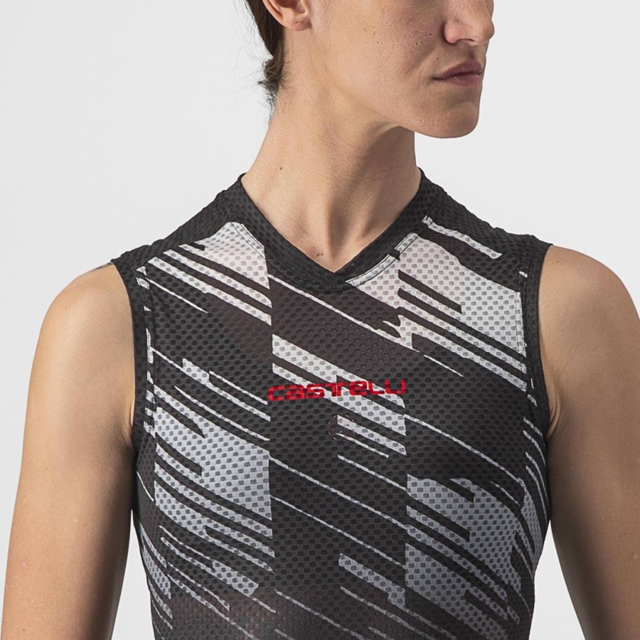 Castelli INSIDER W SLEEVELESS Women Jersey Black | EGX-195670