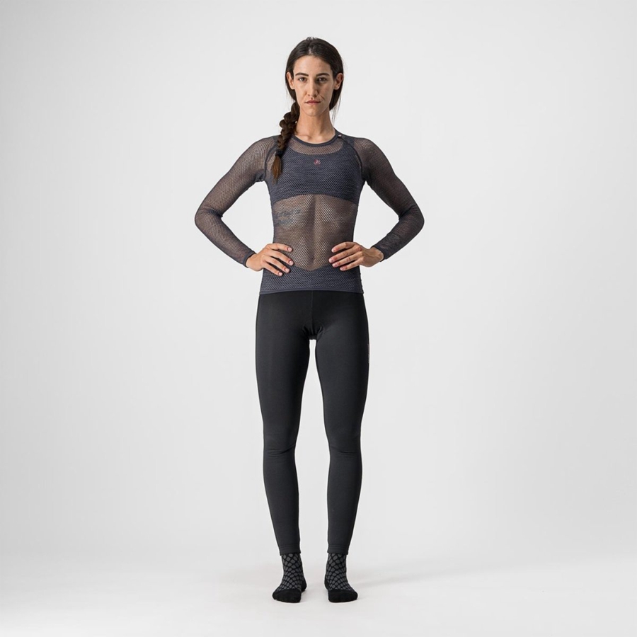 Castelli MIRACOLO W LONG SLEEVE Women Base Layer Grey | OTB-530942