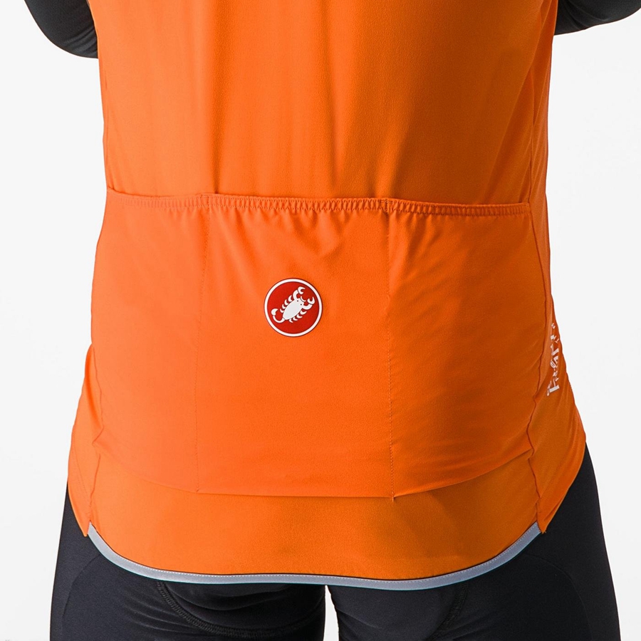 Castelli PERFETTO RoS 2 Men Vest Red Orange | SLO-290457