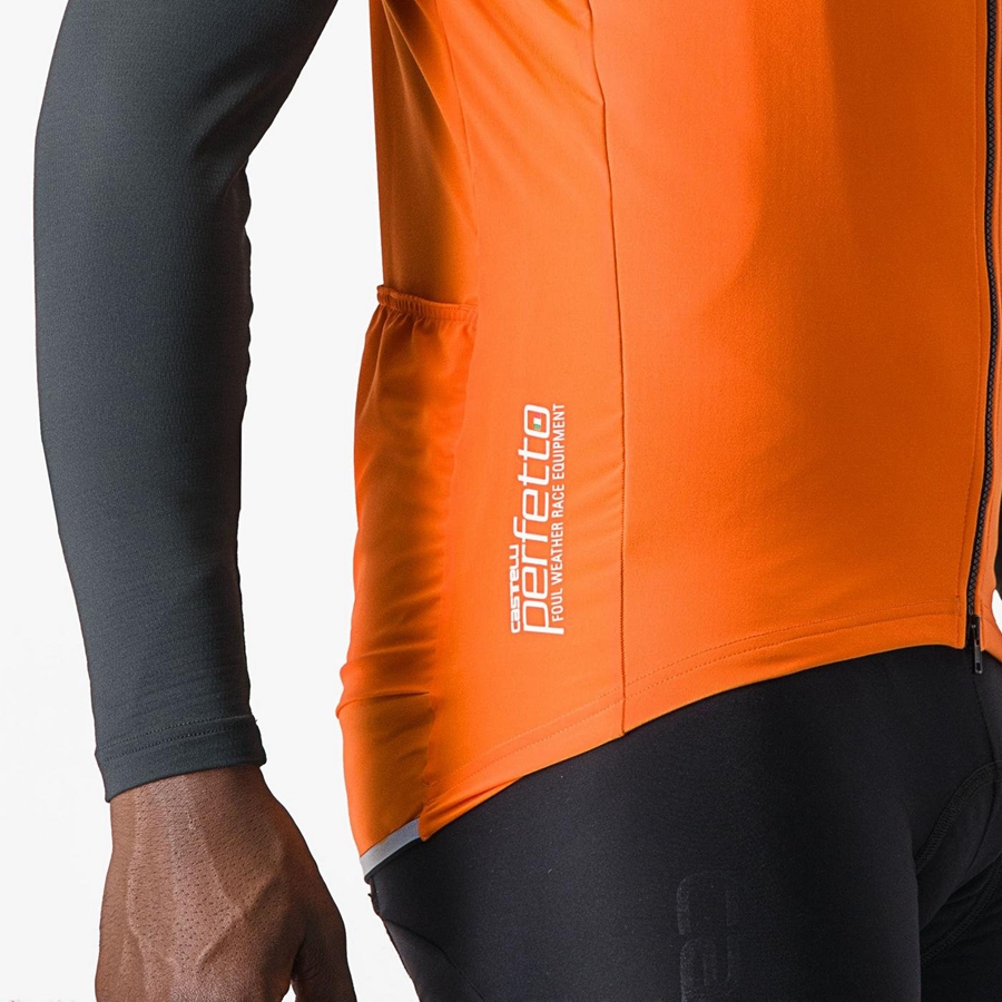 Castelli PERFETTO RoS 2 Men Vest Red Orange | SLO-290457