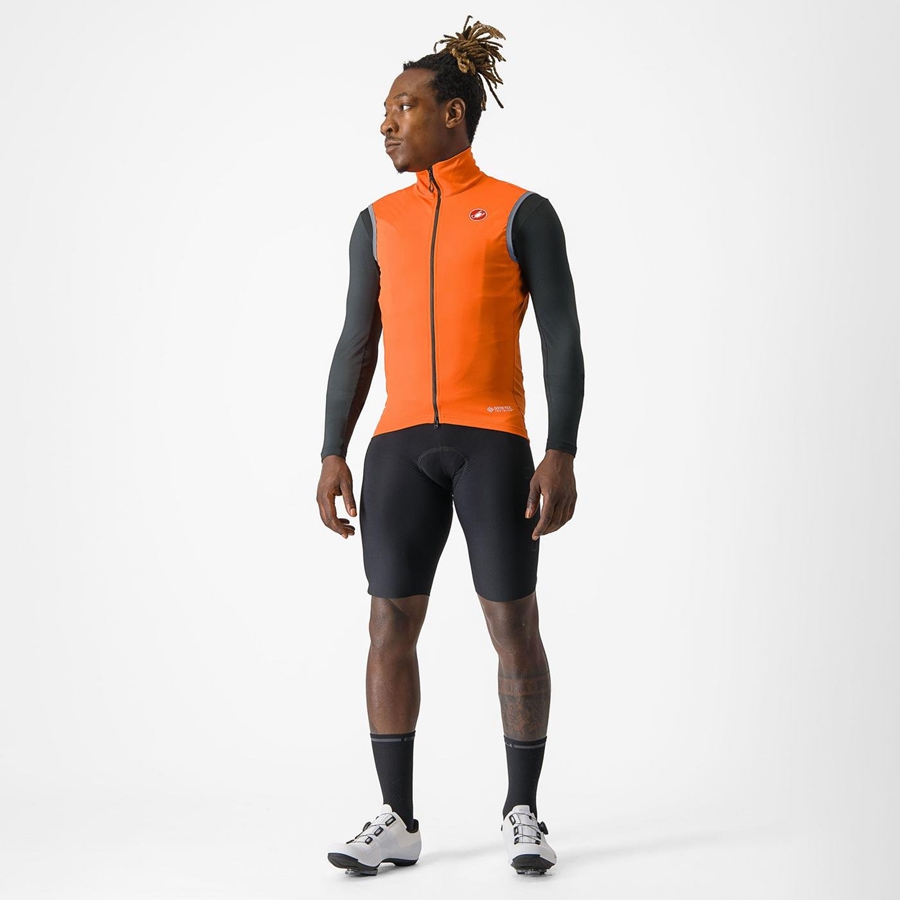 Castelli PERFETTO RoS 2 Men Vest Red Orange | SLO-290457