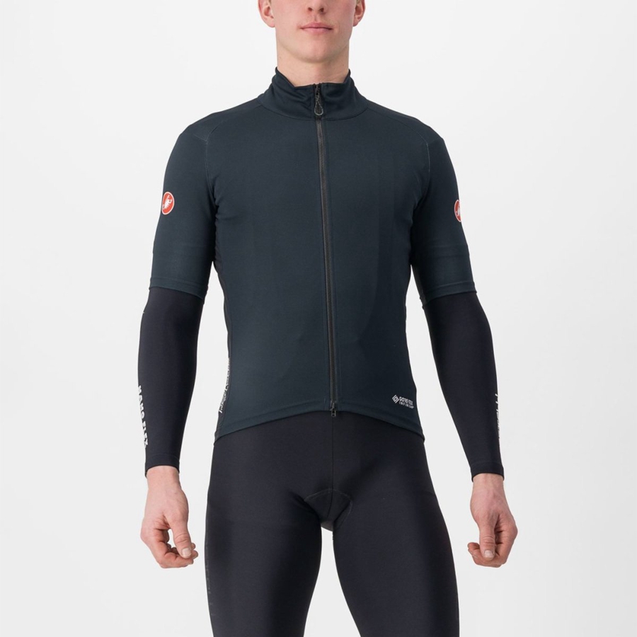 Castelli PERFETTO RoS 2 WIND Men Jackets Black | LWX-315826