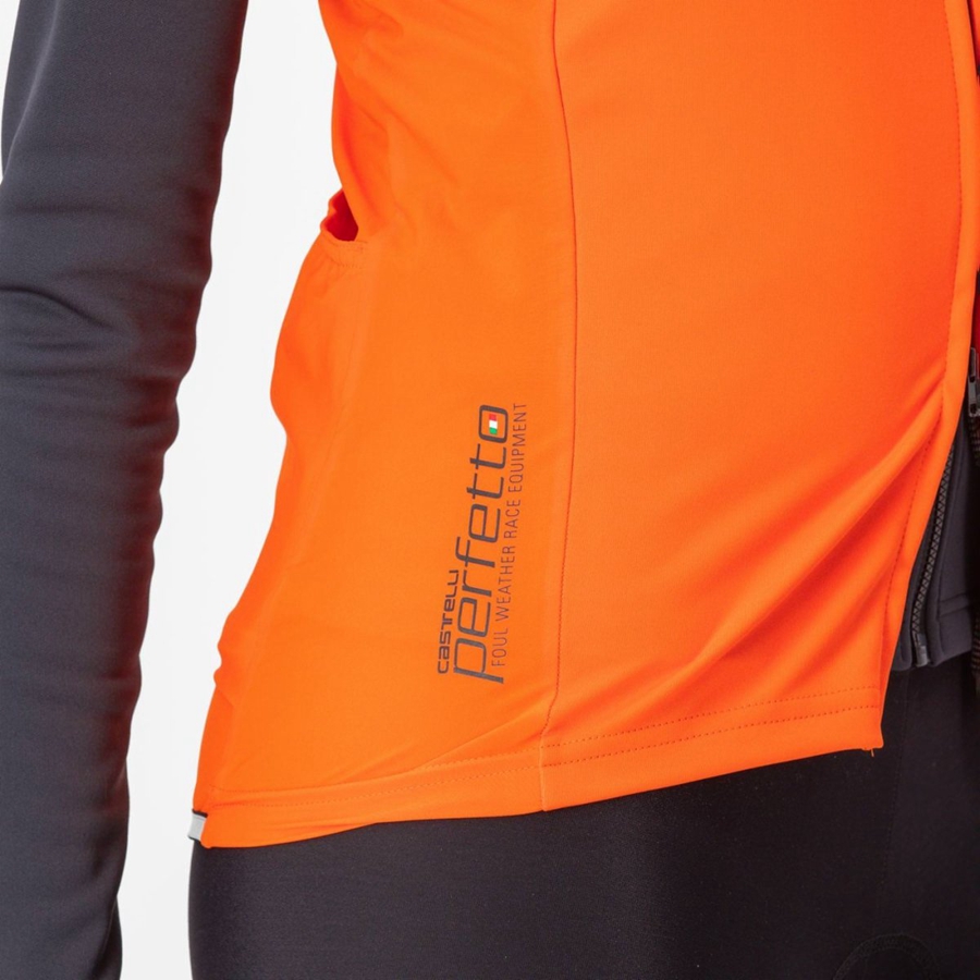 Castelli PERFETTO RoS 2 W Women Vest Red Orange | XOB-564819