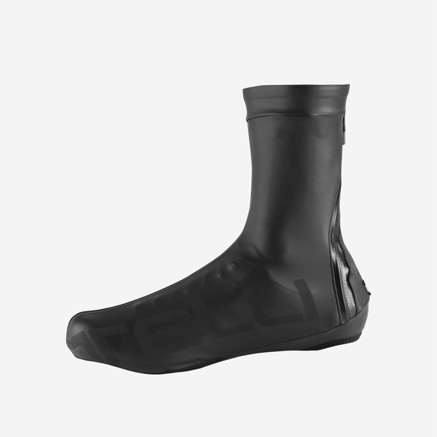 Castelli PIOGGERELLA Men Shoecovers Black | CDF-723069