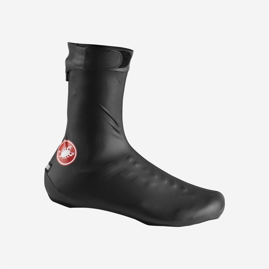 Castelli PIOGGERELLA Men Shoecovers Black | CDF-723069