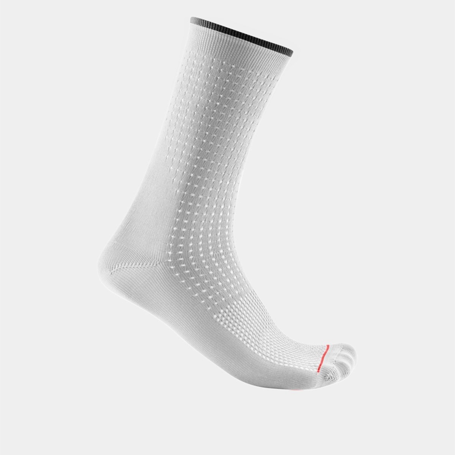 Castelli PREMIO 18 Men Socks White | QDH-620345