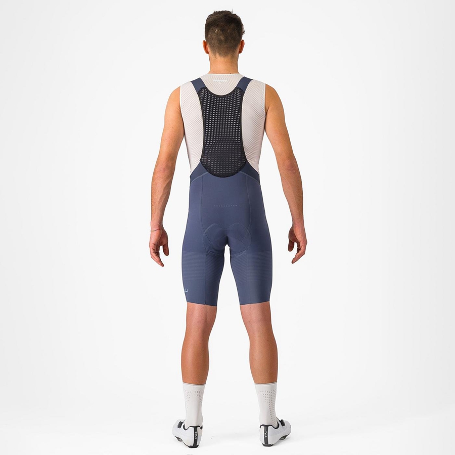 Castelli PREMIO Men Bib Shorts Blue / Grey Blue | FQV-803675