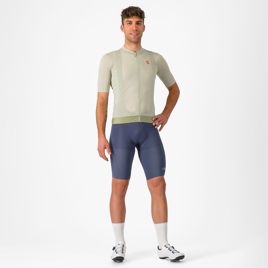 Castelli PREMIO Men Bib Shorts Blue / Grey Blue | FQV-803675