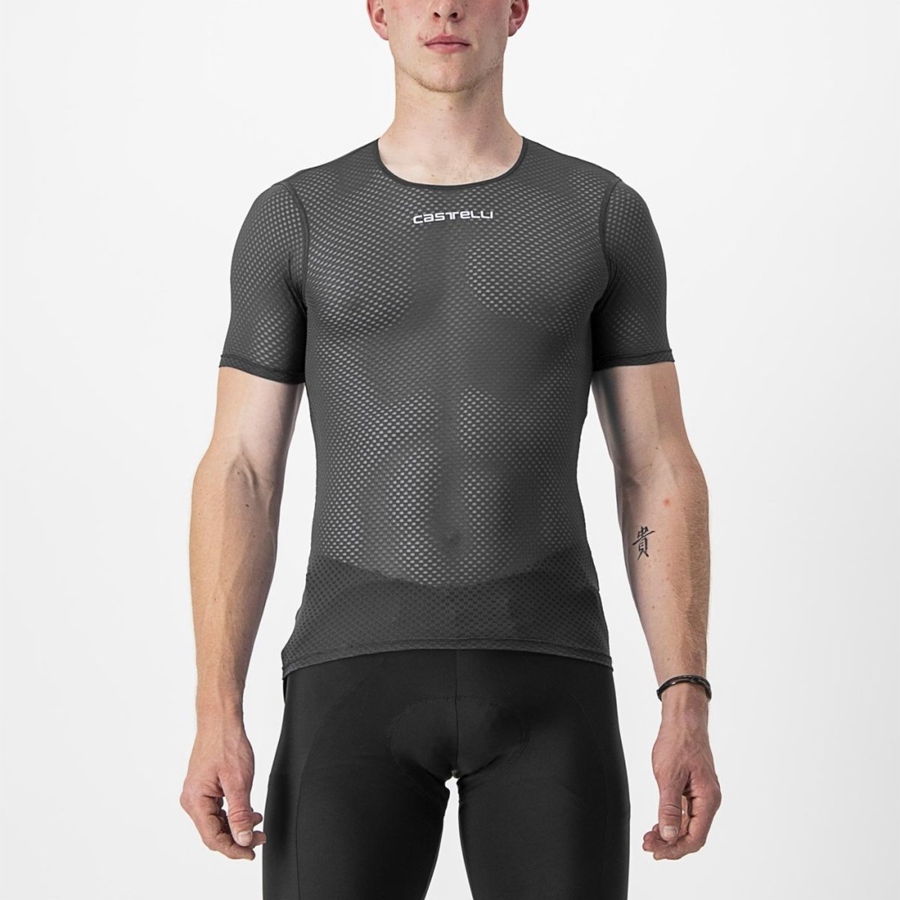 Castelli PRO MESH 2.0 SHORT SLEEVE Men Base Layer Black | VPO-520497