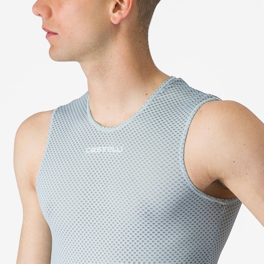 Castelli PRO MESH 2.0 SLEEVELESS Men Base Layer Blue | TEF-387650