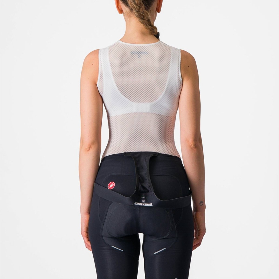 Castelli PRO MESH W SLEEVELESS Women Base Layer White | ELN-154896